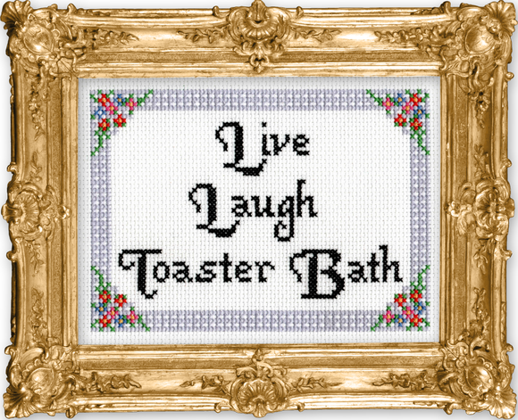 Live Laugh Toaster Bath by Mr. Stevers