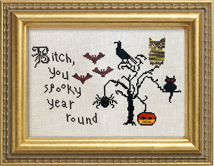 PDF: Bitch, You Spooky Year Round  by Very Cross Stitching