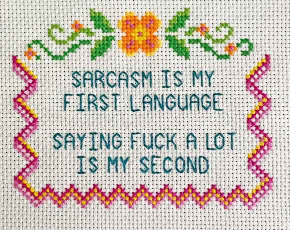 PDF: Sarcasm Is My First Language by stitchcraftBy Fwass
