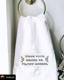 DMC White Aberdeen Towel Blank