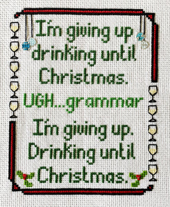 PDF: Drinking Until Christmas by stitchcraftBy Fwass