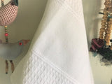 White Waffle-Weave Kitchen Towel Blank