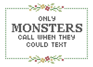 PDF: Only Monsters Call When They Could Text