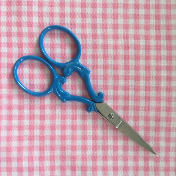 Blue Victorian Embroidery Scissors