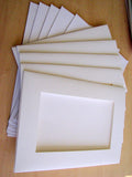 Set of White Cards and Envelopes: Rectangular Opening