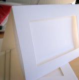 Set of White Cards and Envelopes: Rectangular Opening