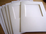 Set of White Cards and Envelopes: Square Opening