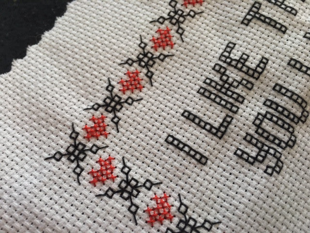 Black Cross Stitch Material – Subversive Cross Stitch