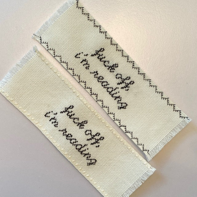 Bookmark Kit: Fuck Off, I'm Reading – Subversive Cross Stitch