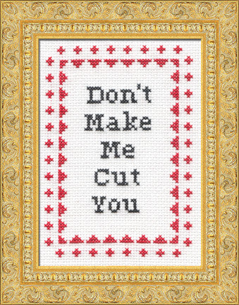 PDF: Don't Make Me Cut You