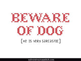 PDF: Beware of Dog (he is very sarcastic)