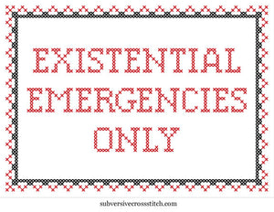 PDF: Existential Emergencies Only