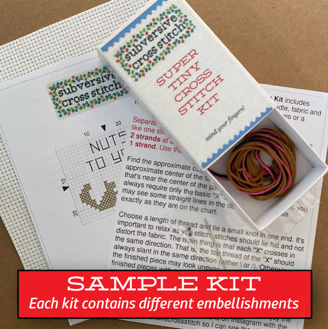 Matchbox Cross Stitch Kit: Let Me Do It For You – Subversive Cross Stitch