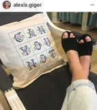 Stitchable Linen-Blend Square Pillow Case