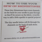 Pack of Tiny Sew-On Rhinestones