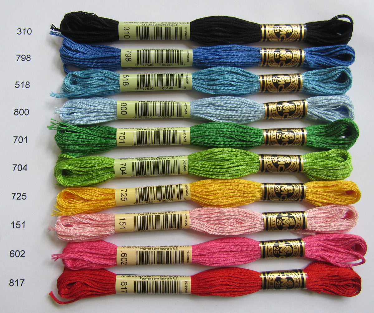 DMC Cotton Embroidery Floss Solid Color Skeins- Assorted Colors - Wise  Craft Handmade