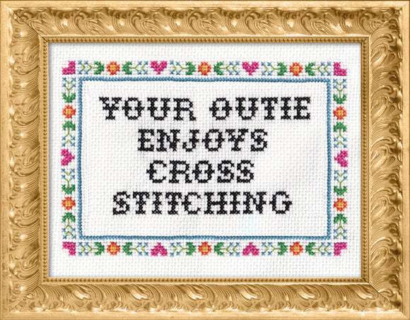 PDF: Your Outie Enjoys Cross Stitching