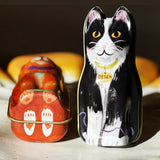 Orange Cat Tin Needle Keeper