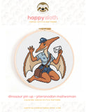 Dinosaur Pin-Ups: Pteranodon Mailwoman Kit by Happy Sloth