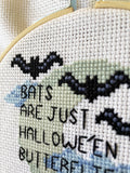 PDF: Bats Are Just Halloween Butterflies by stitchcraftBy Fwass