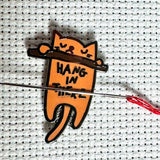 Hang In There Cat Needle Minder