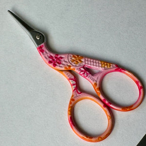 Pink Crane Scissors