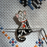 Skeleton Cat Needle Minder