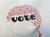 Hand-Stitched VOTE Pin Kits