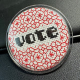 Hand-Stitched VOTE Pin Kits