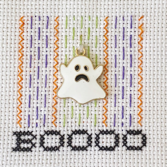 Halloween Matchbox Cross Stitch Kit: Boooo