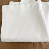 Stitchable Linen-Blend WHITE Square Pillow Case