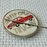 Keep On Truckin' Needle Minder by Lisa Congdon