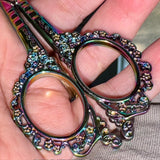 Fancy Iridescent Blue Scissors