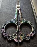 Fancy Iridescent Blue Scissors