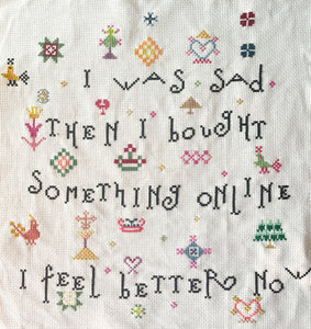 PDF: I Was Sad by Very Cross Stitching