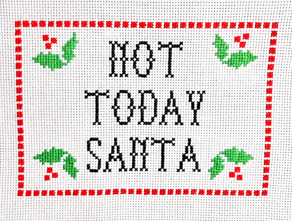 PDF: Not Today Santa by Very Cross Stitching