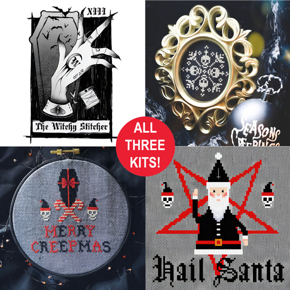 POP-UP Shop Combo: ALL THREE Holiday Designs by The Witchy Stitcher