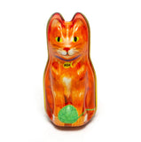 Orange Cat Tin Needle Keeper