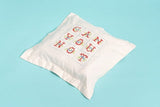 Can You Not Ivory Square Pillow Case Deluxe Kit