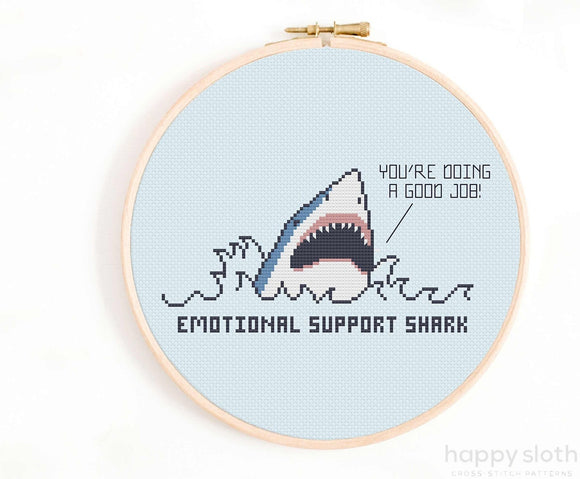 Emotional Support Shark by Happy Sloth