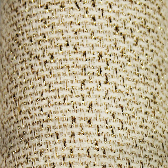 Gold Metallic Sparkly Fabric by Charles Craft
