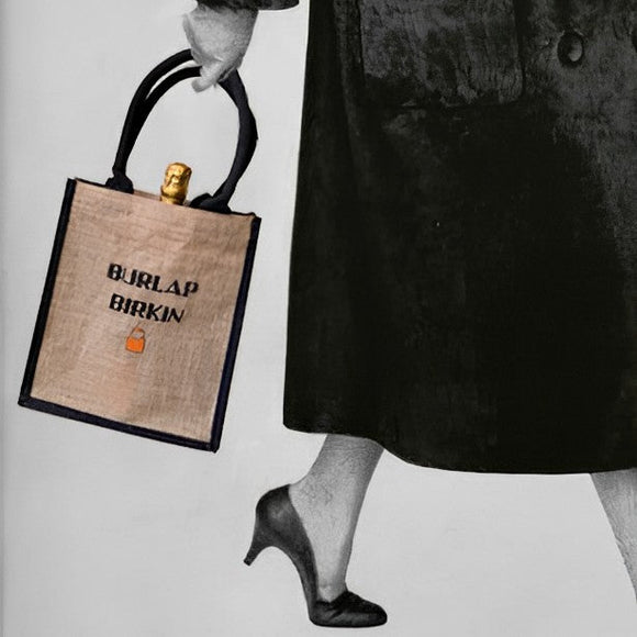 Summer Tote Bag: Burlap Birkin