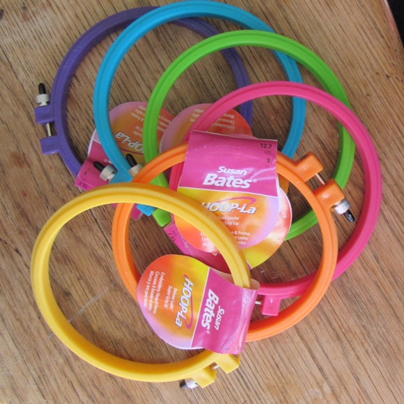 Plastic 5-inch hoop from Susan Bates
