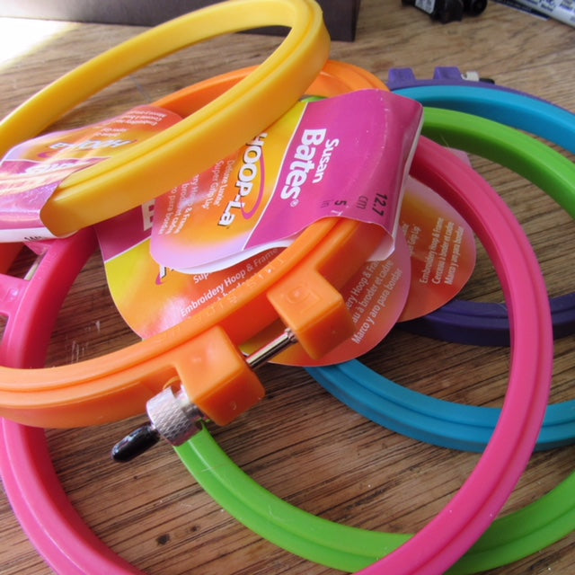 Plastic 5-inch hoop from Susan Bates – Subversive Cross Stitch
