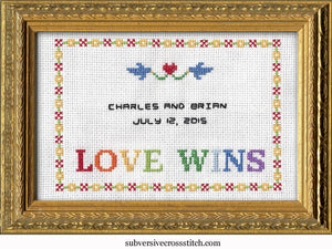 PDF: Gay Wedding Sampler - Love Wins