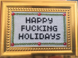 Gold Frame/Ornament Kit: Happy Fucking Holidays