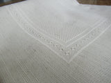 Stitchable Linen-Blend Ivory Square Pillow Case