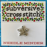 Rhinestone Snowflake Needle Minder