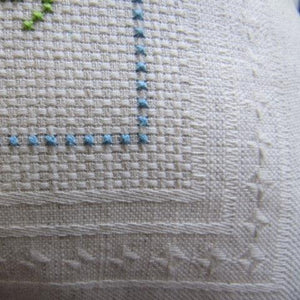Stitchable Linen-Blend Square Pillow Case