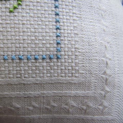 Stitchable Linen-Blend Square Pillow Case